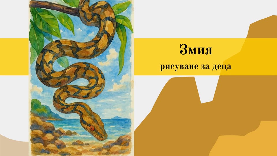 Snake Drawing for Children