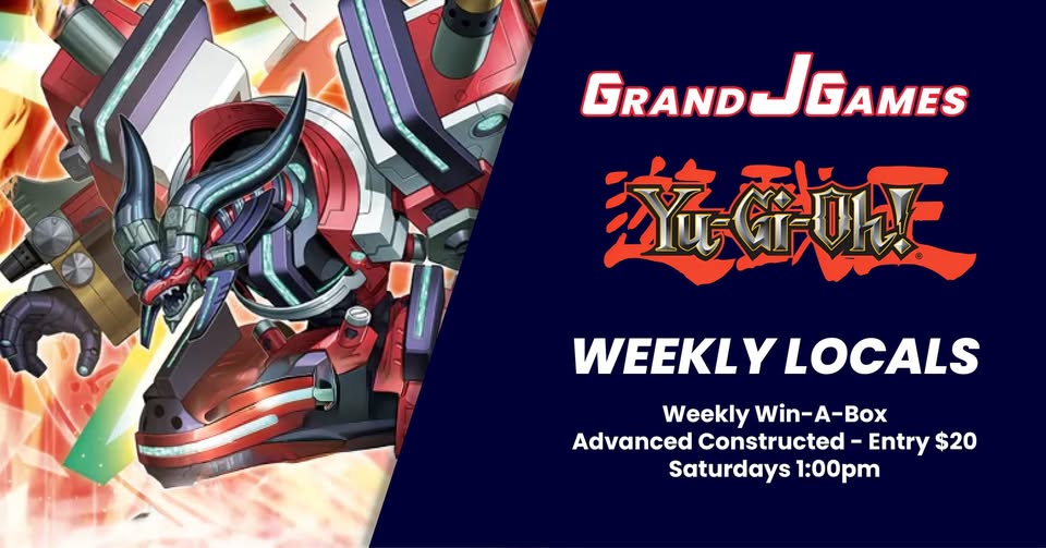 Saturday 1:00pm: Yu-Gi-Oh - Win-A-Box SaturJays